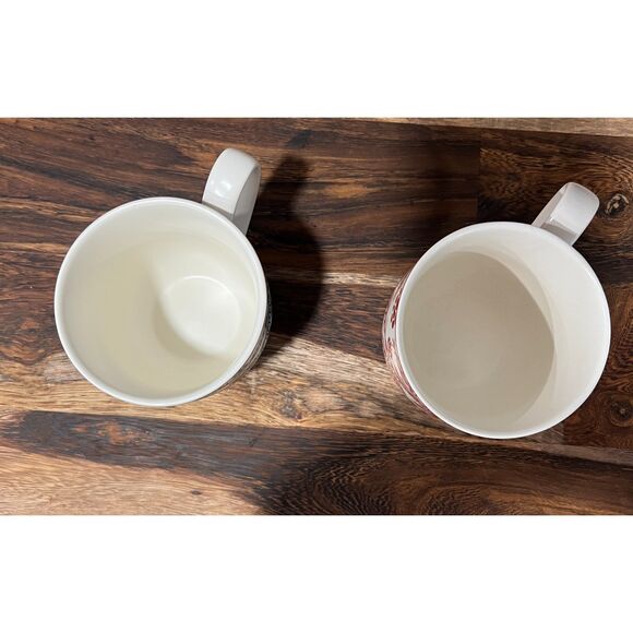 Bee & Willow Vail Pine Ceramic Holiday Ceramic Mugs 12 oz Set of 4 - Picture 5 of 5